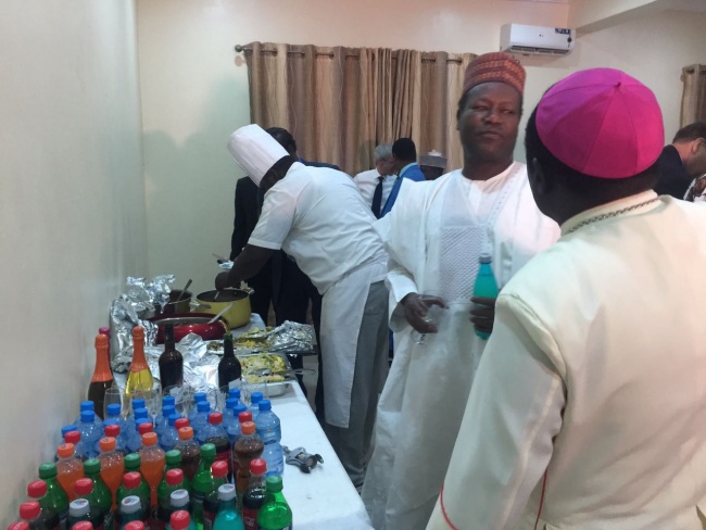 Ambassador W. Stuart Symington visits Bishop Kukah