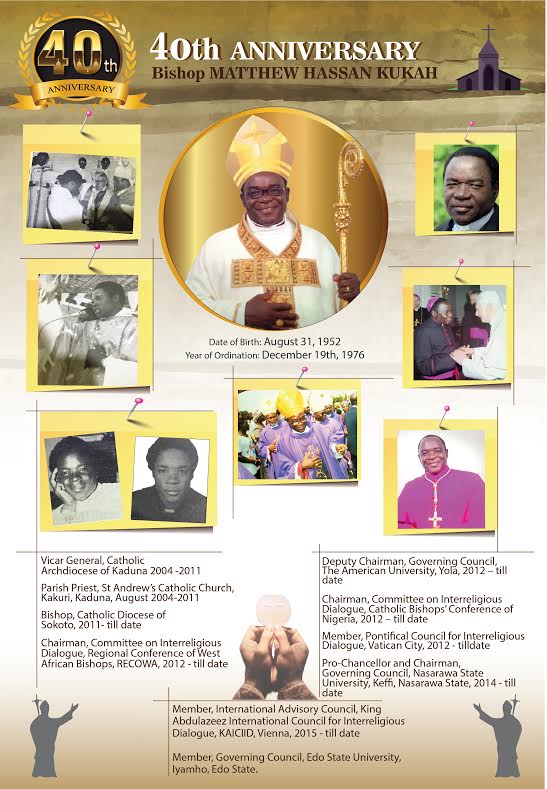 Bishop Mathew Kukah 40th Priesthood Anniversary