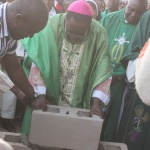 Bishop Kukah lays foundation stone for office complex at Holy Family Cathedral