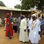 Bishop Kukah visits IDP in Gandi, Donates Relieve Items