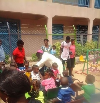 PMS constructs playground for Holy Family Schools, Sokoto
